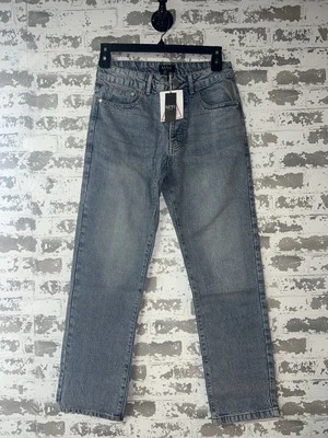 NWT! BoohooMan Straight Rigid Jean Light Blue SIze 30R - Image 1 of 4