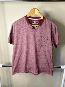 American Rag Cie Henley Pocket T-Shirt Men’s Size XL Maroon - Picture 1 of 3