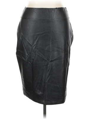 Falda de imitación de cuero negra Thalia Sodi para mujer 16 Foto 1 de 2