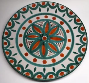 Rare Grande Assiette Signée Antoine Fazio Vallauris Vintage D 22 Cm N2 - Foto 1 di 7