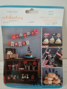 Pirate Party Banner & Accessory kit by Kim Byers Celebration Shoppe 67 Pieces - Picture 1 of 3