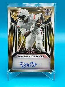 2023 Leaf Metal - Dontayvion Wicks Gold RC Auto /2 - Packers