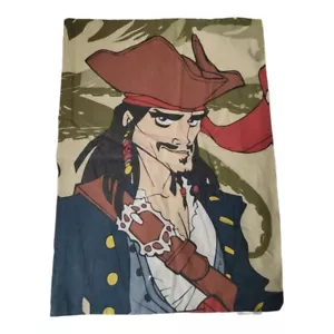 Disney Pirates Of The Caribbean Dead Mans Chest Single Pillowcase Used - Picture 1 of 2