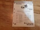 Sony Service Manual CCD-SP5E video8 video camera recorder
