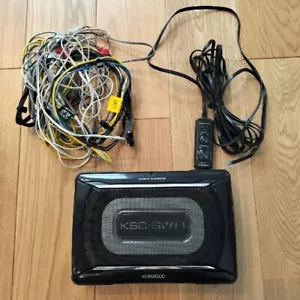 Kenwood KSC-SW11 Powered Enclosed 150W Car Audio Subwoofer w/cable USED - Picture 1 of 4
