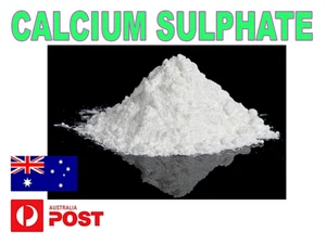 PREMIUM CALCIUM SULPHATE GYPSUM SULFATE POWDER FOOD GRADE NATURAL COAGULANT - Picture 1 of 2