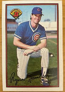 1989 Bowman Ryne Sandberg X3 Error Card “S Gap Sig” Cubs Baseball Rare 1of1