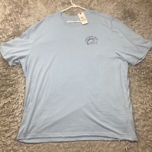 IZOD SALTWATER MENS TEE SHIRT 4XL Blue Bait Tackle Northern Trail Vacation