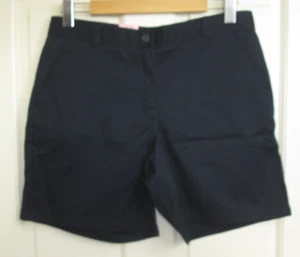 NWT Izod Navy Blue Khaki Shorts Girls 18 1/2 Plus Waist 32 School Wear 13-31101 - Picture 1 of 4