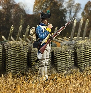 BRITAINS CLASH OF EMPIRES 16183 FRENCH ROYAL DEUX-PONTS REGIMENT STANDING LOADIN - Picture 1 of 2