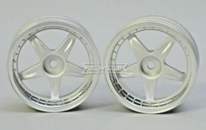 Kawada 1/10 Car Wheels 5 STAR PLATED Narrow SET (2PCS) 26mm #TU35P - Picture 1 of 4