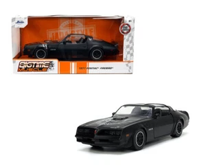 1977 Pontiac Firebird T/A Trans Am Matt Black Bird Graphic Hood 1/24 Jada 34038 - Picture 1 of 1