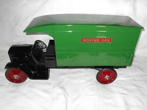 1930's Steelcraft 24 inch Pressed Steel GMC Moving Van Opening Tailgate BEAUTY - Picture 1 of 12