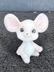 Fenton Mouse Natural Series Tan Hand Painted by Stephens - Picture 1 of 7