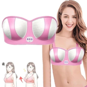 Breast Massager Bra Lift Vibration Massage Heating Stimulator Enhancer Warm USA - Picture 1 of 13