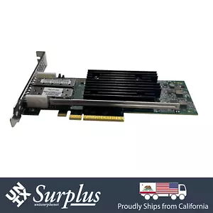 QLogic QLE2872-SR FC 64GB Dwuportowy kanał światłowodowy SAN PCIe HBA High Profile - Zdjęcie 1 z 8