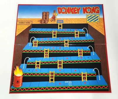 Vintage MB Donkey Kong Game Playing Board, 1983 Nintendo - Image 1 of 2
