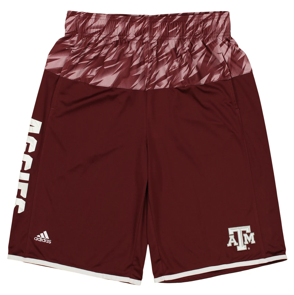 Pantalones Cortos de Baloncesto Adidas NCAA Juvenil Texas A&M Aggies Jugador Amplificado Foto 1 de 1