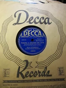 1939 ELLA FITZGERALD Movie CABIN IN THE SKY: Taking A Chance On Love DECCA 3490 - Picture 1 of 4