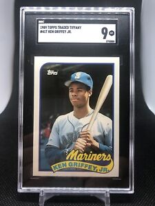 1989 Topps Traded Tiffany Ken Griffey Jr. RC SGC 9 Seattle Mariners #41T