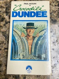 Vintage 1987 Crocodile Dundee Original Release VHS Cassette Tape Rare - Picture 1 of 4