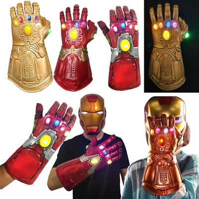 MARKENLOS Marvel Avengers Thanos: Iron Man Infinity War Gauntlet Handschuhe LED Spielzeug