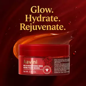 Aavini Red Wine Face Mask 100g – Hydrating & Firming Anti-Aging Facial Treatment - Picture 1 of 8