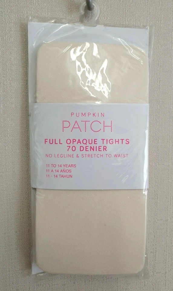 BNWT Pumpkin Patch Brand Girls 1 to 2 Years Opaque Cream Footed Style Tights - Image 1 of 2