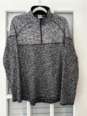 AVIA Women’s XXL (20) Quarter Zip Black Gray Pullover Activewear Top - Image 1 of 4