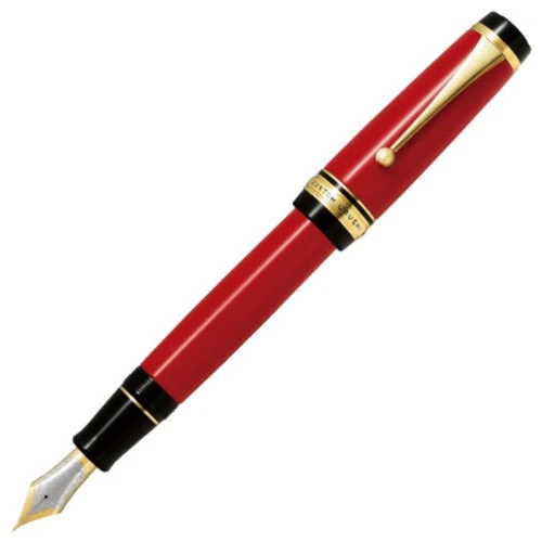 FKV-88SR-R-M PILOT CUSTOM URUSHI ROUGE RED MEDIUM 18K GOLD NUMBER 30 INK CONV.