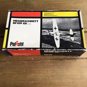 KIT MODELO PVC 1:72 AVIÓN POLISTIL MESSERSCHMITT BF109 G9 VINTAGE 1974 BOLSA SELLADA - Imagen 1 de 9