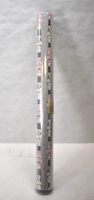 Reversible Christmas Wrapping Paper Roll Jumbo 30" x 100' Nutcracker Gray - Image 1 of 4