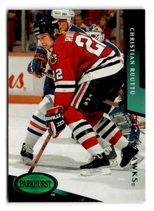 1993-94 Christian Ruuttu Parkhurst Emerald Ice - Chicago Blackhawks - Picture 1 of 2