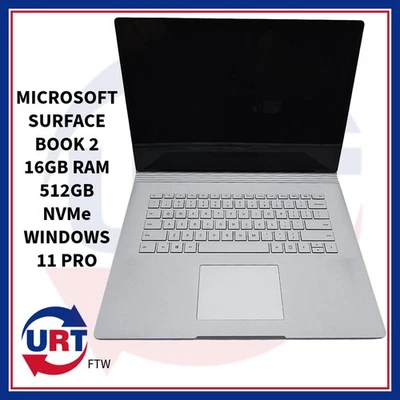 Microsoft Surface Book 2 16GB RAM/512GB NVMe/WINDOWS 11 PRO #139387# - Imagem 1 de 4