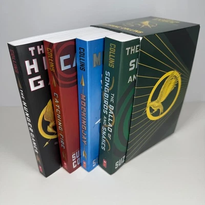 The Hunger Games 4 Book Box Set Paperback Scholastic Suzanne Collins - Image 1 of 4