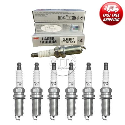 Genuine NGK Laser Iridium Spark Plug 6PCS for ES350 GS350 IS350/Avalon Camry V6 - Image 1 of 4