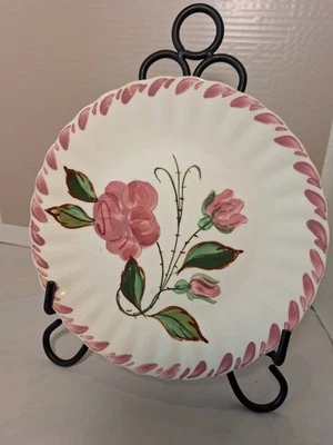Vintage Blue Ridge Southern Pottery Ridge Rose Dinner Plate USA Colonial  - Image 1 of 4