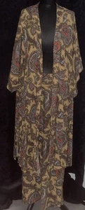 CHAQUETA Y PANTALÓN PLUMERO PALAZZO PAISLEY SUNKISSED CARA GRUESA para dama talla 14 - Imagen 1 de 8