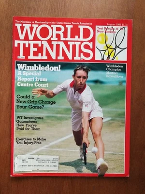 Vintage World Tennis Magazine August 1983 Martina Navratilova - Image 1 of 2