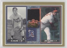 2002 Fleer Fall Classic Rival Factions Game Used Al Kaline Jim Palmer Relic HOF