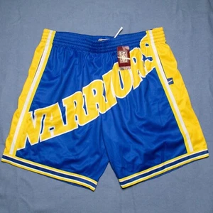 NWT Mitchell & Ness NBA Golden State Warriors Big Face Shorts Size 3XL - Picture 1 of 9