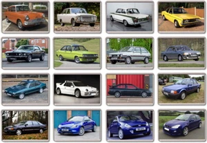 FRIDGE MAGNET - CLASSIC FORD - Large Acrylic Vintage Car - Picture 1 of 17