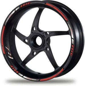 Yamaha Fazer FZ1 decalcomanie ruote moto cerchi adesivi strisce ROSSO - Imagen 1 de 1