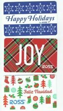 Ross Gift Card LOT of 3 Christmas - Joy Red & Green, Happy Holidays - No Value