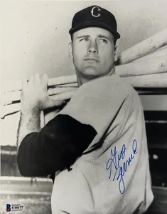 Gus Zernial Cleveland Indians Rare Signed Autographed 10x8 Beckett COA- No Card - Picture 1 of 7