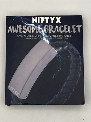New NIFTYX Awesome Bracelet (A Wearable Charging Cable Bracelet) Chestnut Brown - Image 1 of 4