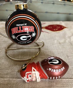 Georgia Bulldogs Christmas Ornament  University College Football Helmet - Picture 1 of 10