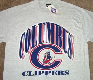 NUEVA CAMISA DE BÉISBOL DE COLECCIÓN AÑOS 90 COLUMBUS CLIPPERS 1993 MILB TULTEX MINORS L RARA! - Imagen 1 de 4