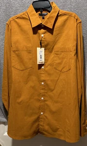 Murano XL Slim Fit Butterscotch L/S Men's Shirt NWT $89.50 Ancient Rennaissance - Picture 1 of 5