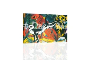 Three Cats-Marc - - CANVAS OR PRINT WALL ART - Picture 1 of 2